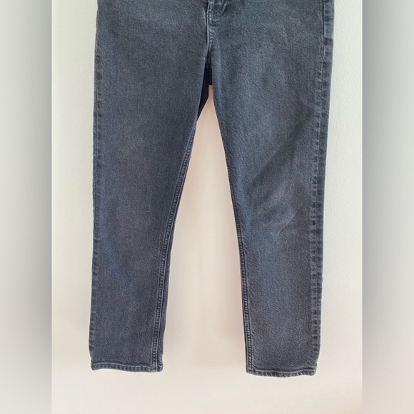 Agolde Black Riley Straight Leg Jeans Size 25 - Picture 8 of 12